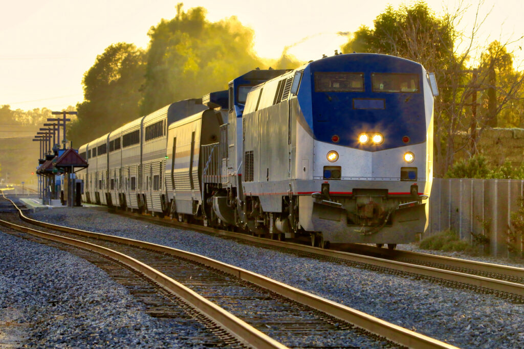 A Northern Santa Fe train injures a pedestrian in Riverside