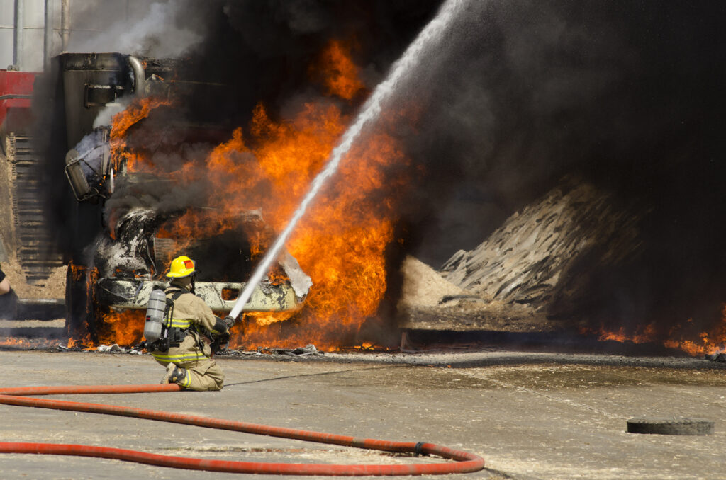 One killed and two seriously injured in fiery crash on I-15 in Victorville.