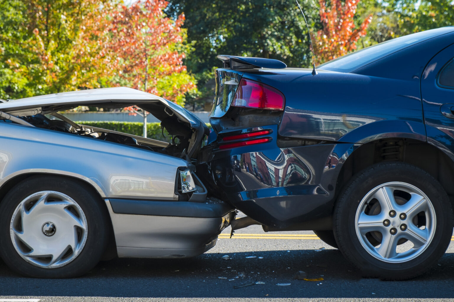 3 people injured in a collision in Apple Valley.